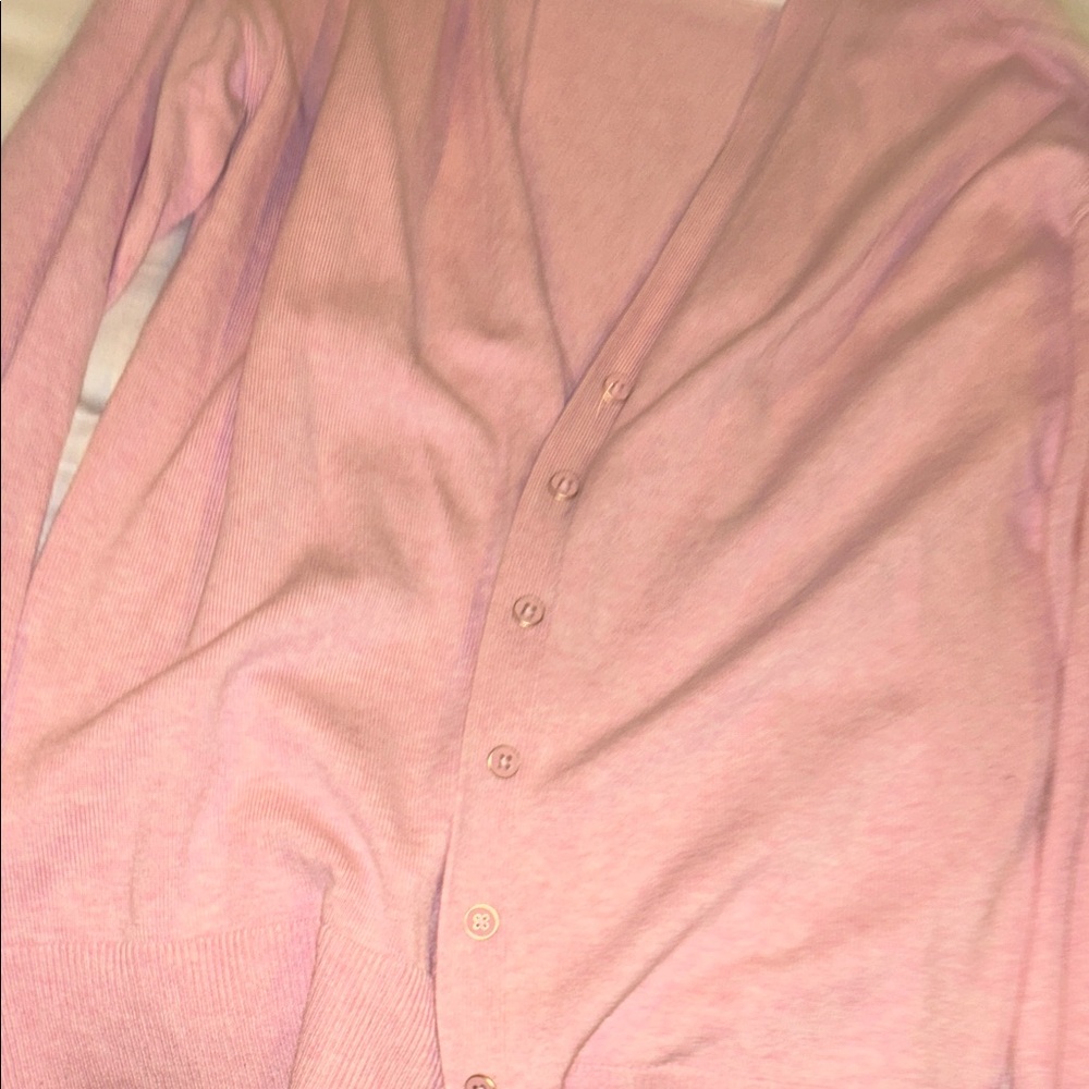 Talbots Pink Cardigan Sweater